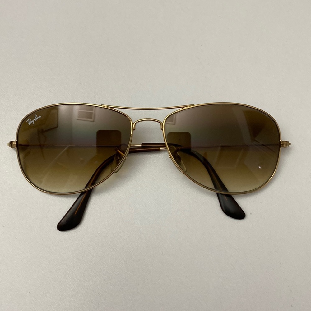 Rayban original aviator sunglasses “cockpit”. Gradient brown lenses. Polarized
